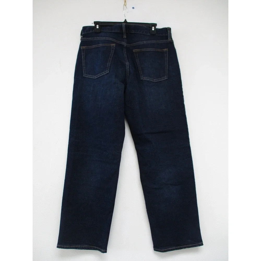 Old Navy Jeans Mens 33x30 Dark Wash Loose Fit Relaxed Denim Pants Utility
